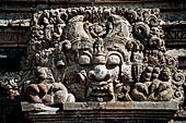 Candi Panataran - Dated Temple. Kalamakara decoration above the entrance door. 